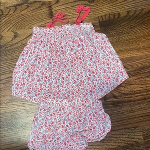 Floral Print Dress with Pink Accents